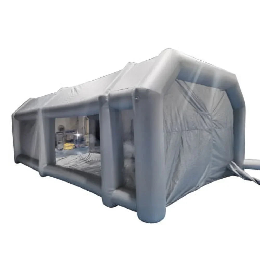 Inflatable Car Paint Spray Booth Work Tent With Filter System 26 x 15 x 10 Ft