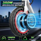 Roinside Electric Scooter, 8.5 in Solid Tires, 350W, 19 MPH, 21-23 Miles - UP12 Plus