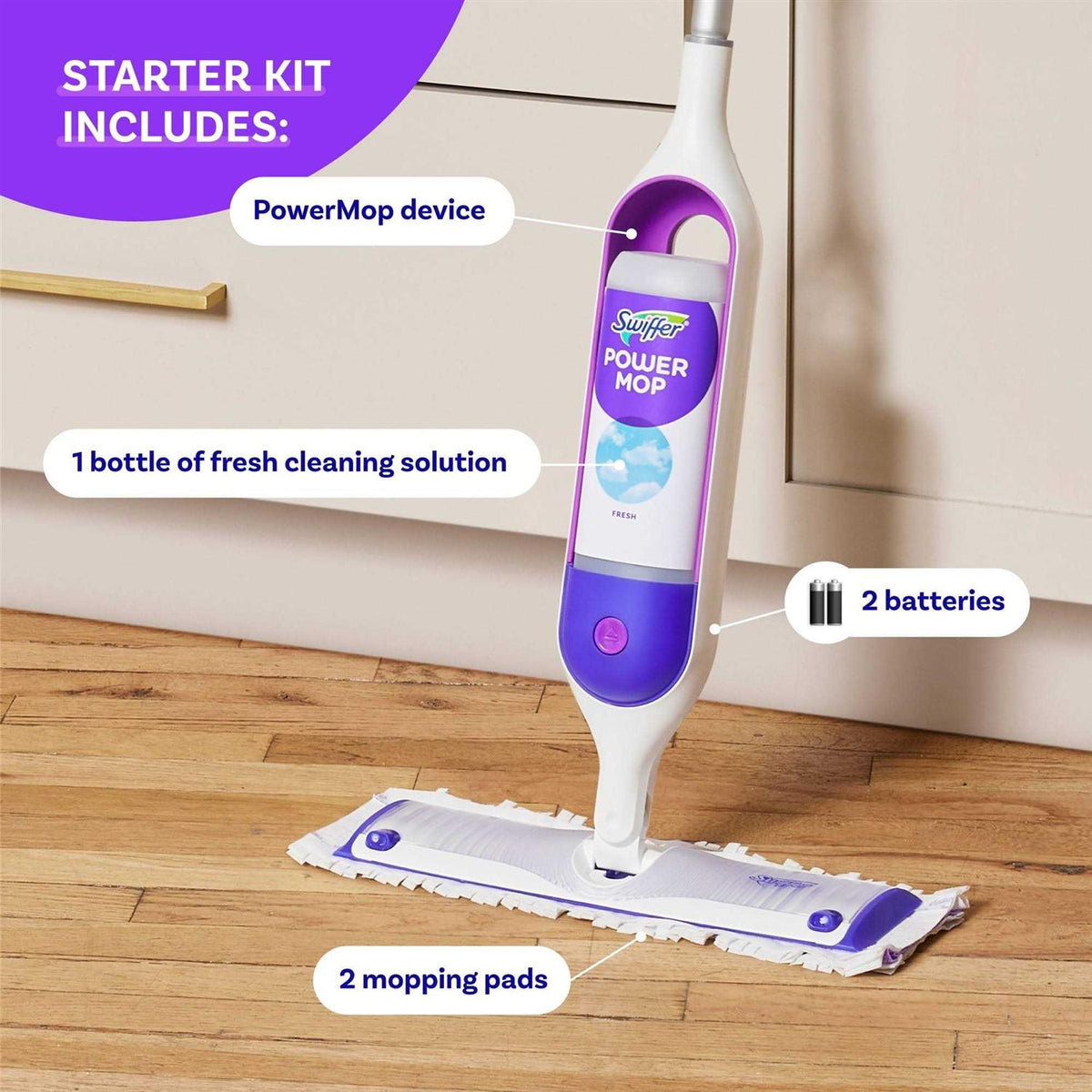 Swiffer PowerMop Multi-Surface Mopping Kit