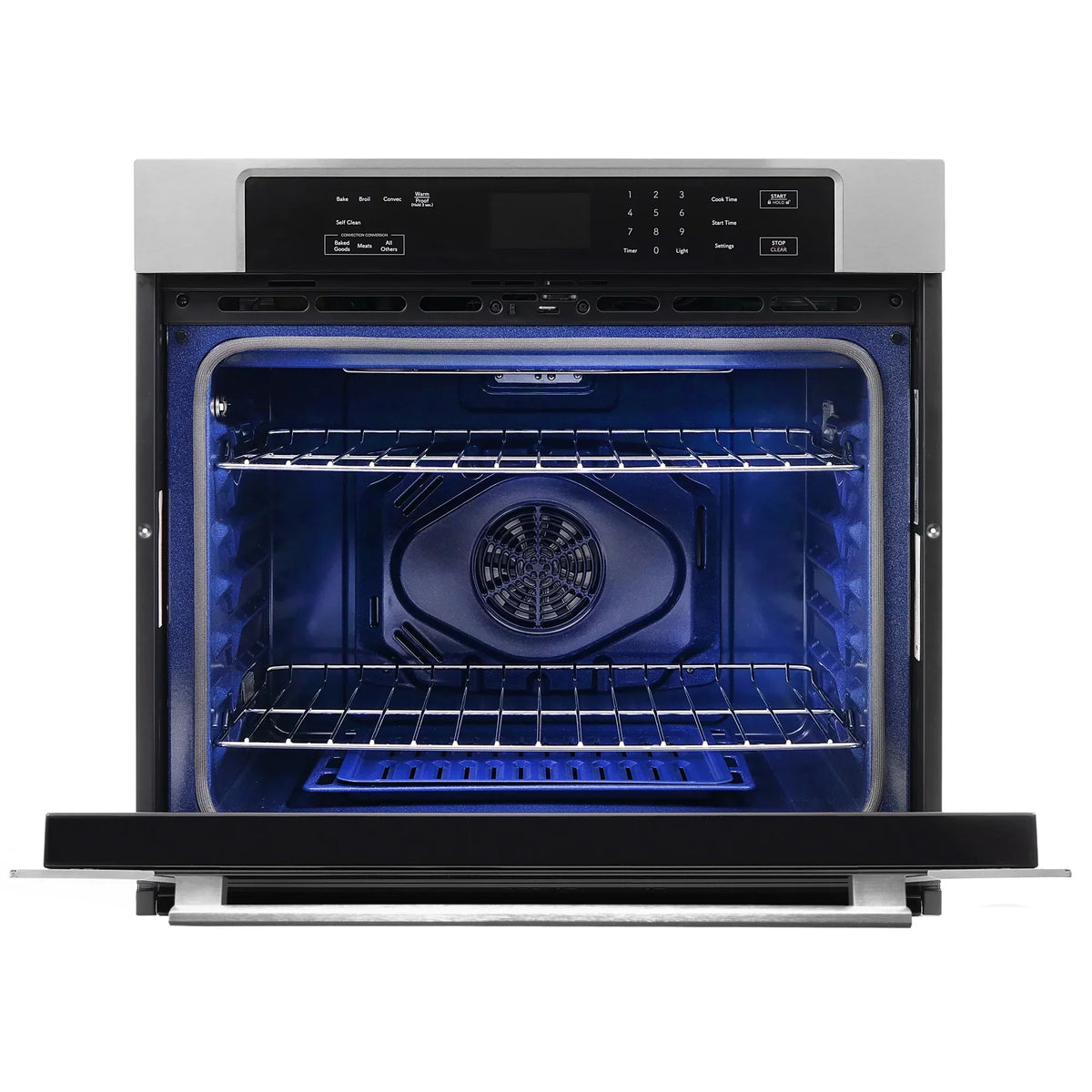 30 in. 5 cu. ft. Single Electric Wall Oven With True European Convection And Self Cleaning In Stainless Steel