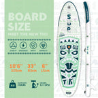 FunWater Inflatable Stand Up Paddle Board, 11 ft x 32 in x 6 in - SUP Paddle Accessories