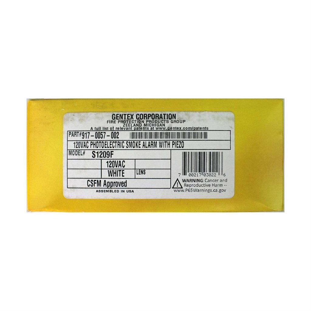 Gentex Photoelectric Smoke Alarm - S1209F