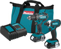 Makita 18V LXT Lithium-Ion 2-Piece Cordless Combo Kit With 1.5 Ah Batteries - CT225SYX