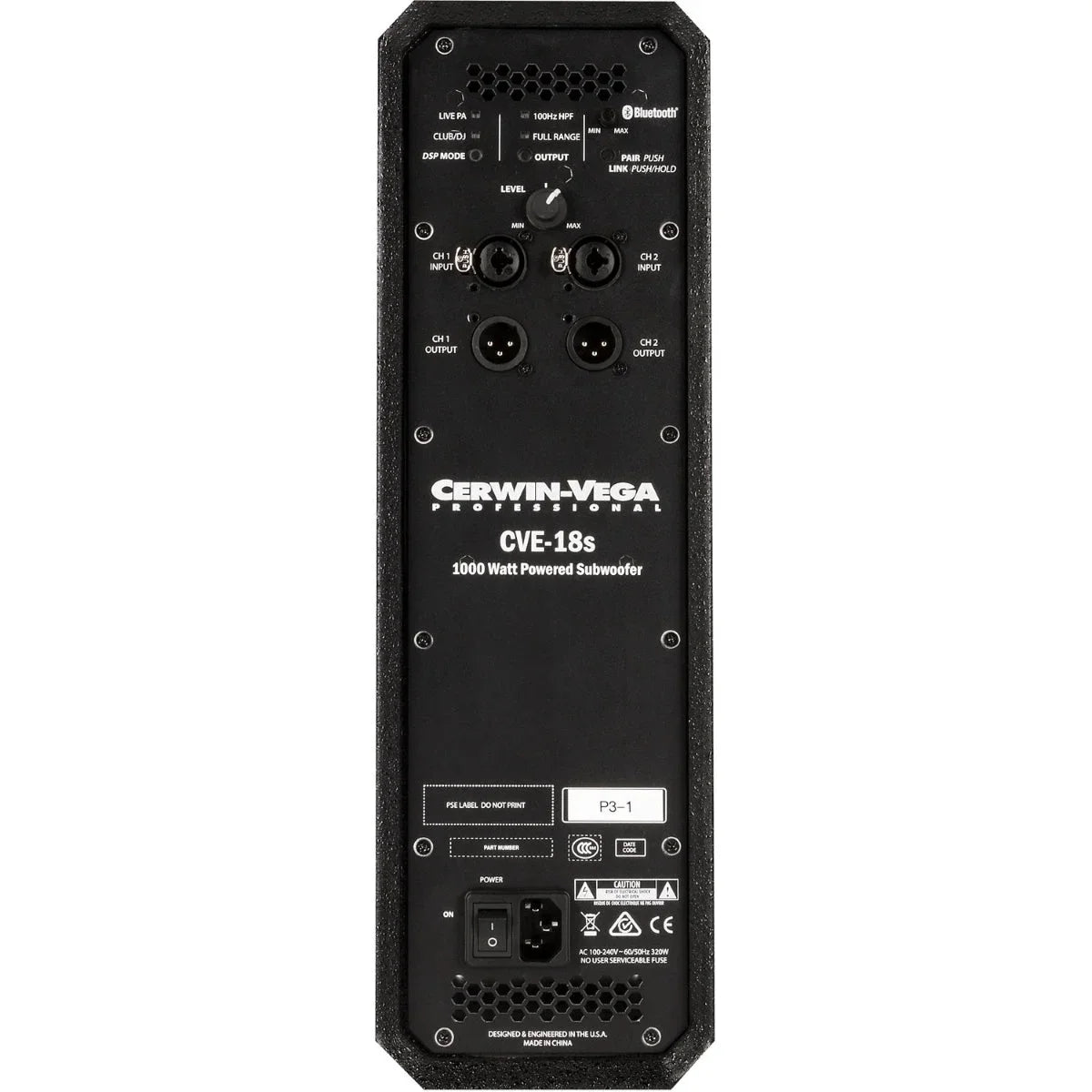 Cerwin Vega 18-Inch 1000 Watt Powered Subwoofer - CVE-18S