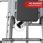 2-In-1 Leg Press And Hack Squat Machine With Linear Bearing - 45-Degree