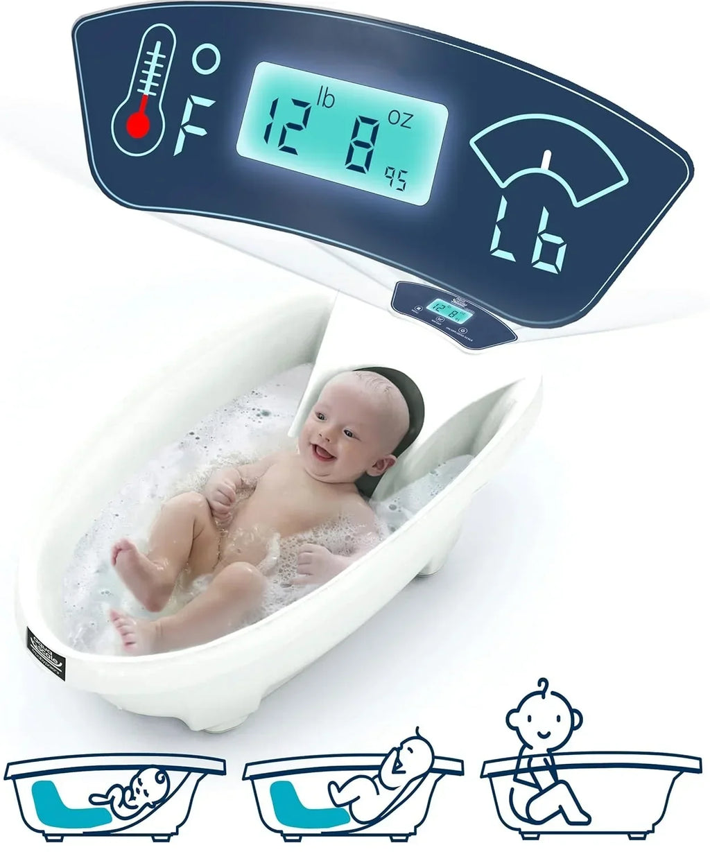 Baby Patent AquaScale Baby Bath Tub 0-24m With Thermometer And Scale - GEN 3