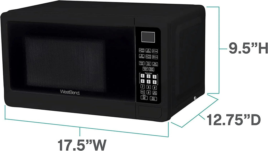 QINBI Microwave Oven 0.7 Cu. Ft. 700-Watts Black - WBMW71B