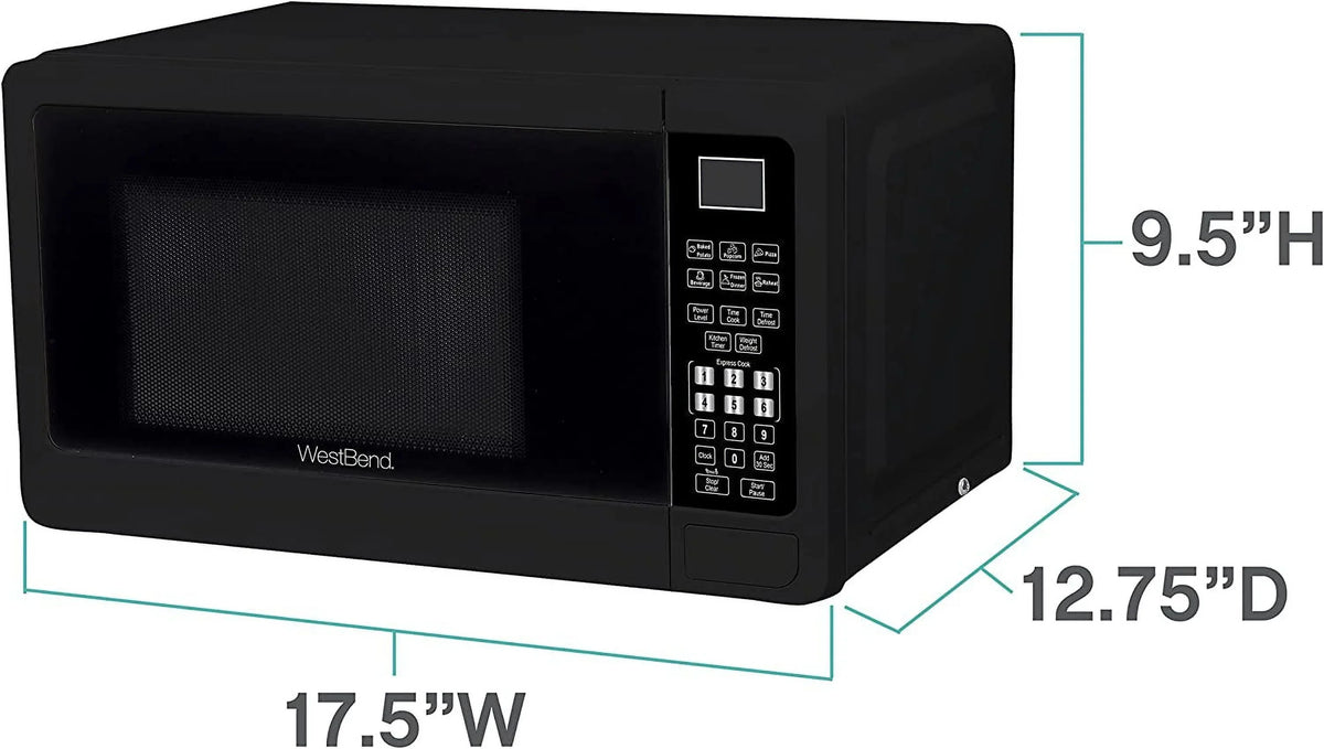QINBI Microwave Oven 0.7 Cu. Ft. 700-Watts Black - WBMW71B