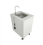 FixtureDisplays Portable Self-Contained Hand Wash Station With Built-In Pump, 24 X 18 X 30 in Cabinet - 10094