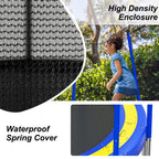 SHINPT 14ft Outdoor Trampoline With Safety Net, Basketball Hoop And Ladder