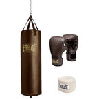 Everlast Heavy Bag Stand With 100 Lb Vintage Heavy Bag Kit, Black, 3 Piece - 19100800