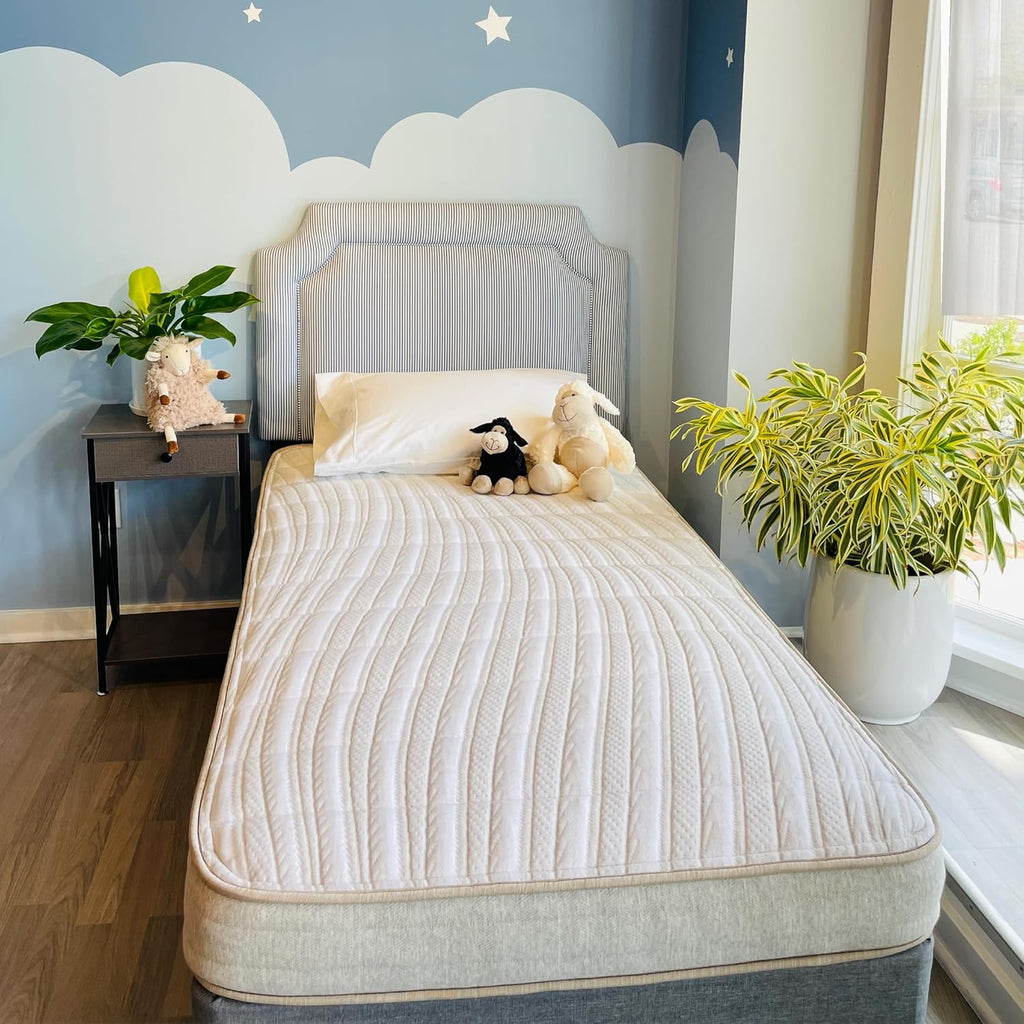 Ethical Mattress CO 6 in Kids Mattress With Organic Cotton, Wool, Latex And Pocketed Coils - Twin Size