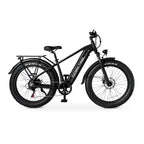 Ozark Trail Electric Fat Tire Bike, 26in, 48V, Class 2, Black, Fits Riders 5ft 2in - 6ft 1in - M.3 Ranger+