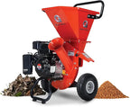 Gas-Powered Wood Chipper Shredder Mulcher, 7HP, 3600RPM