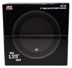 MTX Dual 3512-04S 12 in 1200W Shallow Car Subwoofers With Rockville Sealed Enclosure
