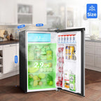 Upstreman 3.2 Cu.Ft. Single Door Mini Refrigerator With Freezer - BR321