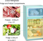 Antarctic Star Compact Mini Refrigerator 3.2 cu ft, Green - F90GR
