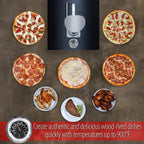 Deco Chef Outdoor Pizza And Grill Oven With 13in Pizza Stone, Black - DGPZG100BLK