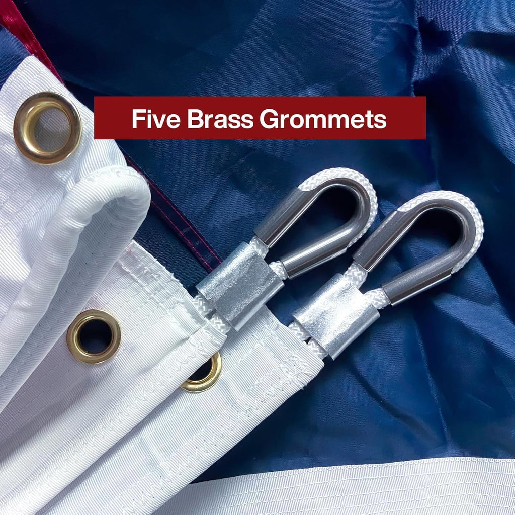 American Flag 15x25 ft Heavy Duty 420D Polyester With 6 Brass Grommets