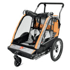 Allen Sports 2-Child Bicycle Trailer And Stroller, Green - AS2