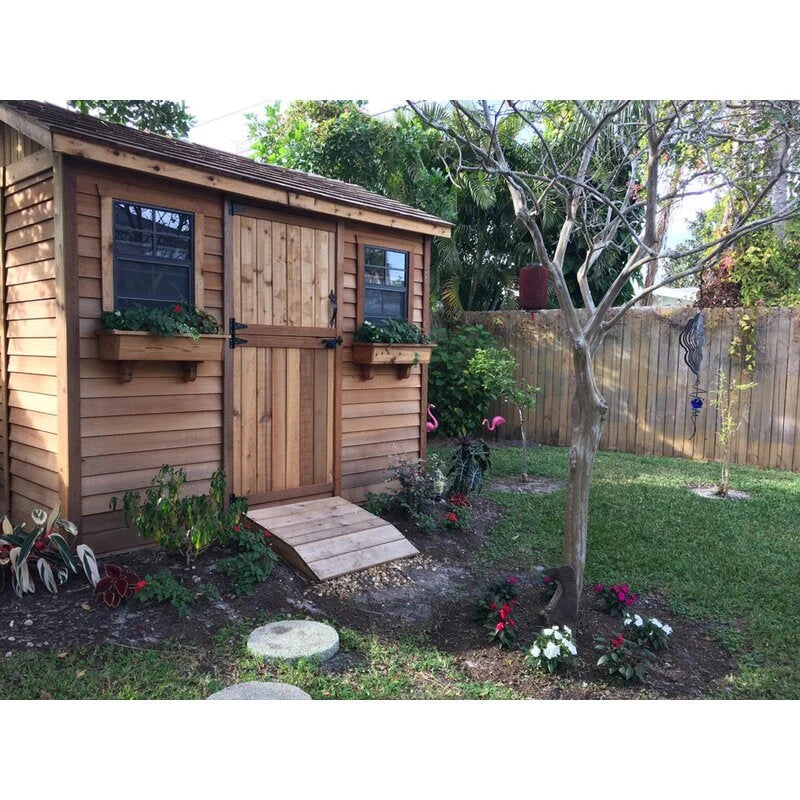 Outdoor Living Today Cabana Wooden Storage Shed, 9 ft. W x 6 ft. D - CB96