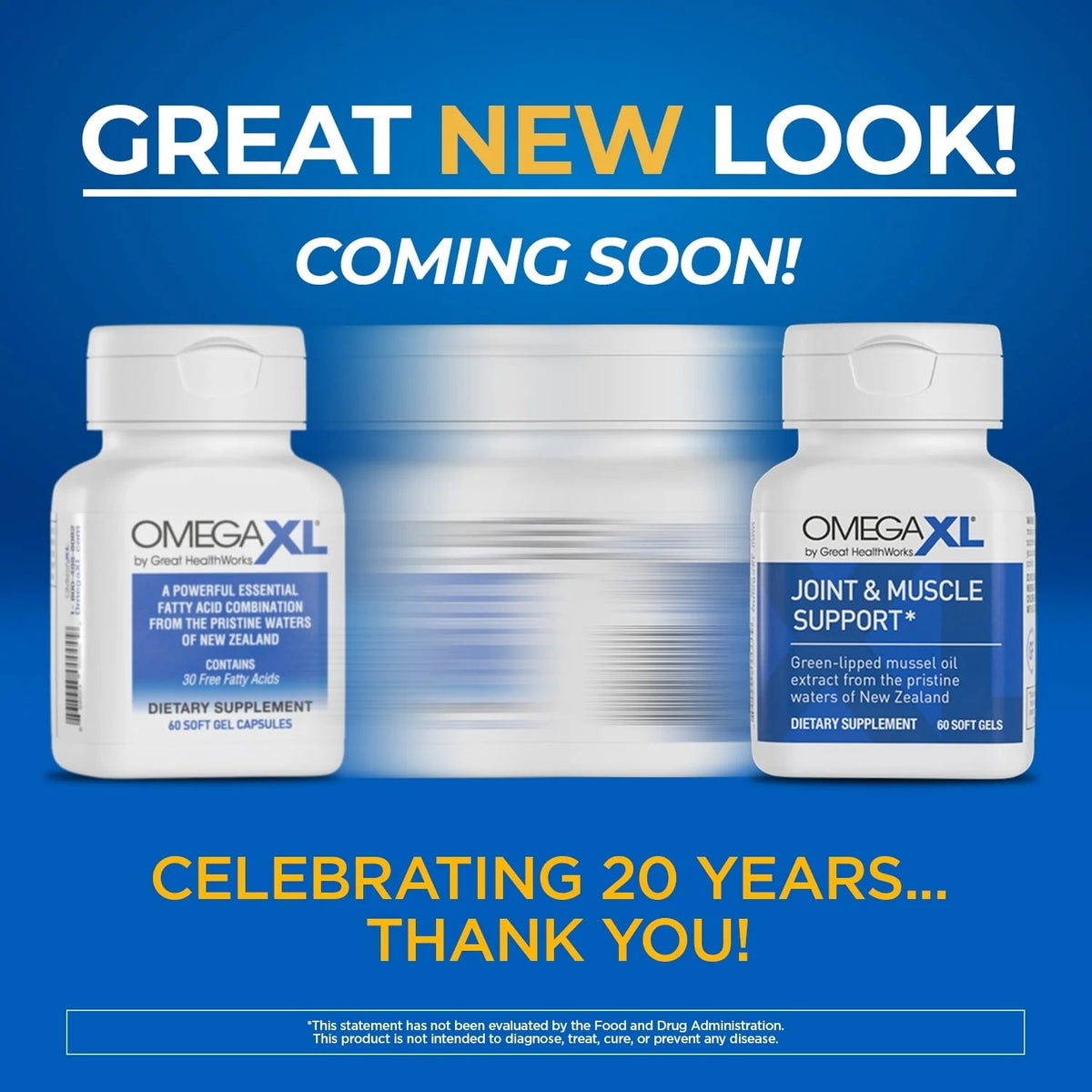 OmegaXL Green-Lipped Mussel Oil Supplement - 60 Softgels