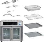 Emeril Lagasse French Door Air Fryer Toaster Oven Combo, 26-Quart, 24 Cooking Functions, Stainless Steel