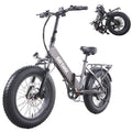 GOTRAX F3 500W Folding Fat Tire Electric Bike, 20in x 4in Tires, 20 MPH, 60 Mile Range - F3