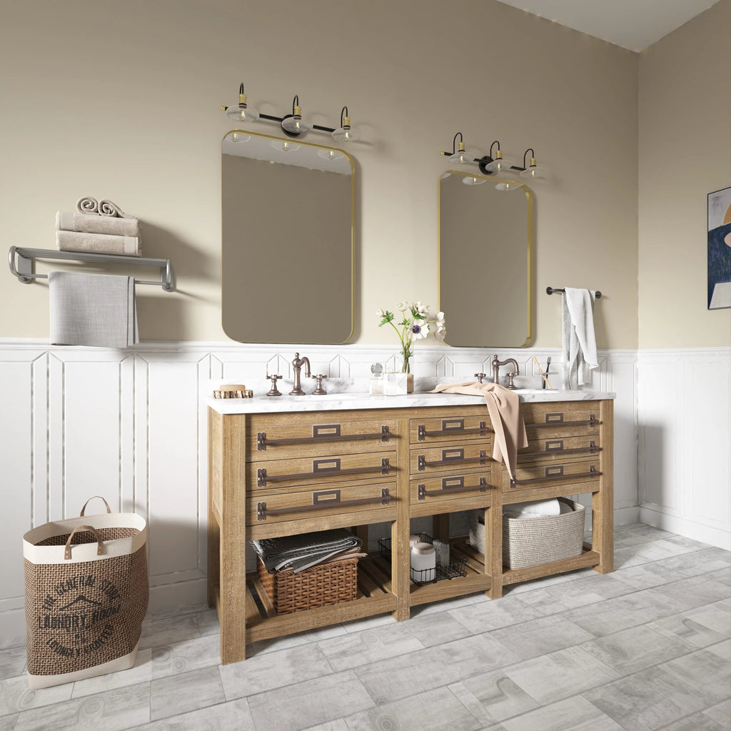 Aluminum Alloy Rounded Corner Wall Vanity Mirror