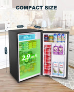 Upstreman 3.2 Cu.Ft. Single Door Mini Refrigerator With Freezer - BR321
