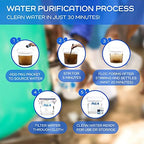 P&G Purifier of Water Portable Water Purifier Packets, Box of 240 Packets - P&GPW240