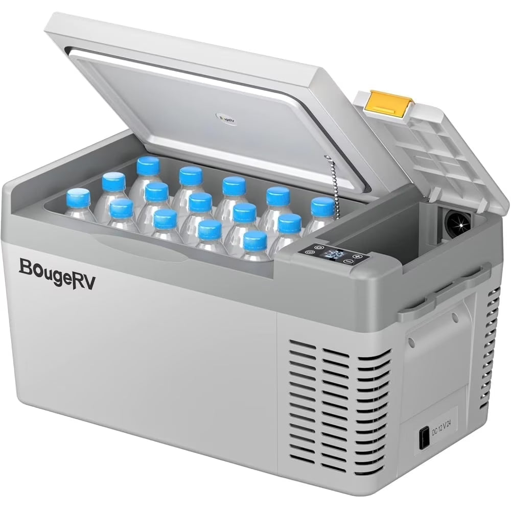 BougeRV Portable Car Refrigerator 21 Qt, 12 Volt, Black - CRPRO