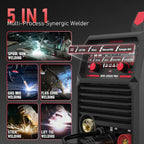 YESWELDER Flux Core MIG/Lift TIG/Stick Welder, 135 Amp, 110V - FLUX-135PRO