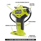 Cordless High Pressure Inflator With Digital Gauge And 18V Lithium-Ion Battery - Portable Tire And Sports Equipment Pump
