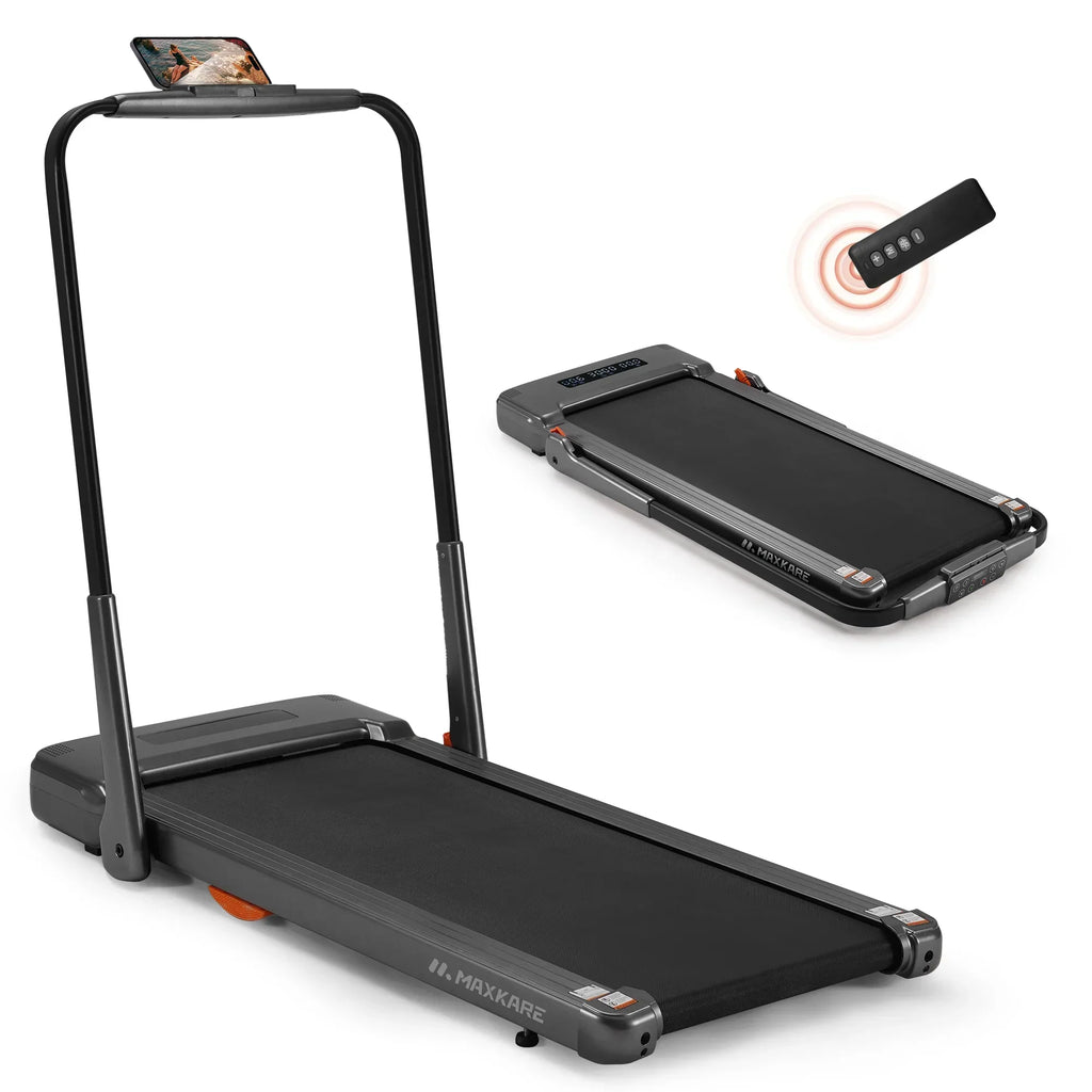 MaxKare 2-in-1 Folding Under Desk Treadmill, 2.5HP, 7.5MPH, 265 lbs Capacity