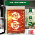 Food Dehydrator Machine, 12 Trays, Stainless Steel, 800W, 24H Timer, 30 C To 90 C