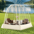TABU Pop Up Bubble Sports Tent, Clear, 10 x 10 ft, 6-7 People