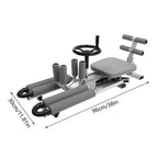 Leg Stretcher Training Machine, Steel, Gray, 330 lbs Capacity