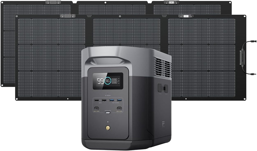 Portable Power Station, 2400W, 2048Wh - delta-2-max-2048wh