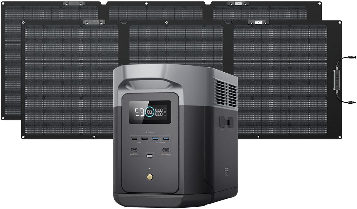 Portable Power Station, 2400W, 2048Wh - delta-2-max-2048wh