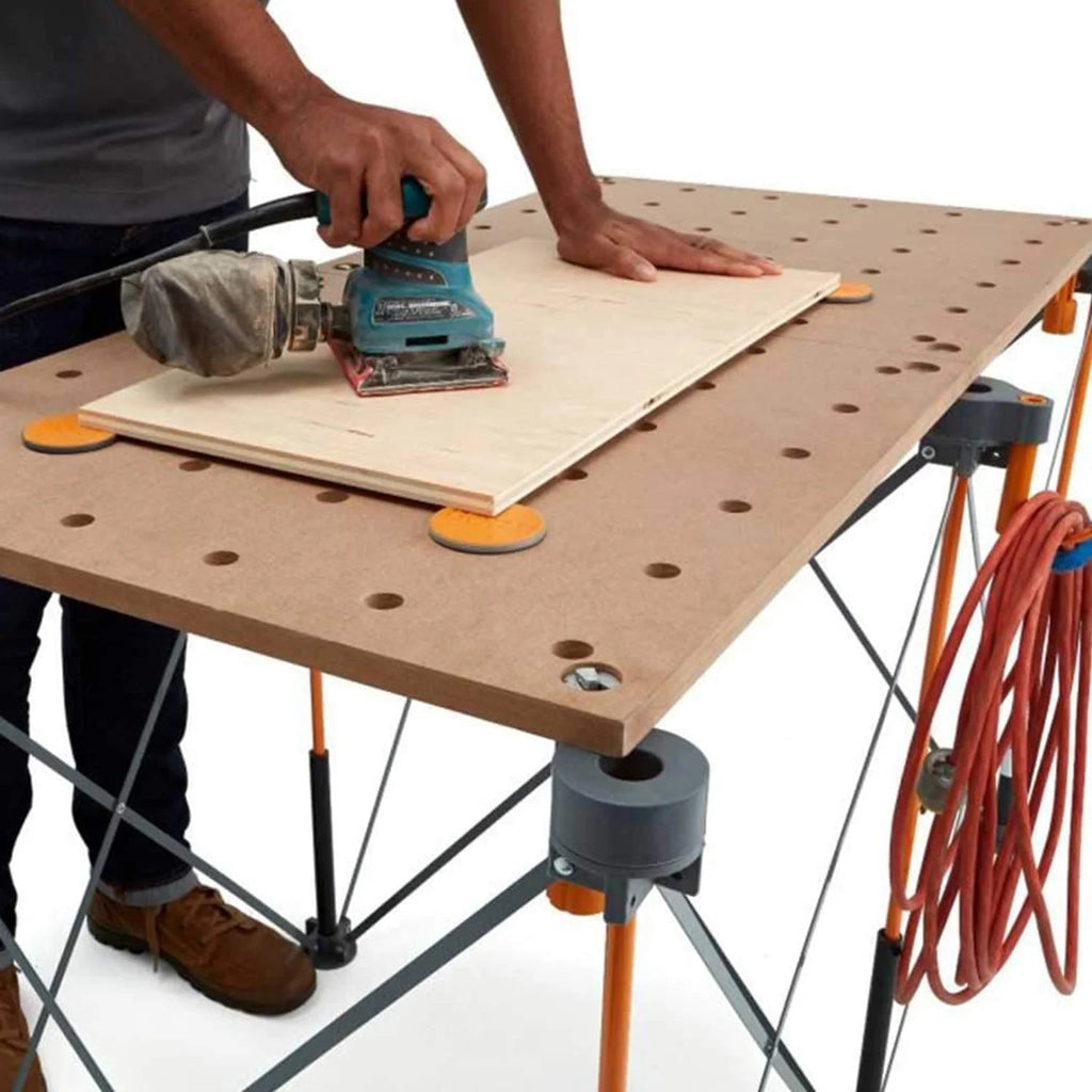 Bora Centipede Workbench Tabletop With Dog Holes, 47.75 x 23.75 x 0.75 Inches - CK22T