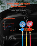 VEVOR 3.5 CFM Single-Stage AC Vacuum Pump And Manifold Gauge Set - VP125