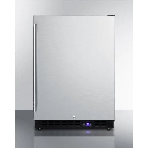Outdoor All-Freezer, 24 in Wide, Black Cabinet