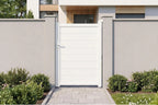 Casanoov Aluminum Swing Gate 392 cm x 161 cm Anthracite Gray RAL 7016 - KIT-000024