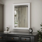 Rectangular Wall Mirror With Wood Frame, 18 x 26 in, 22 x 30 in, 24 x 36 in, or 40 x 26 in - Multiple Sizes