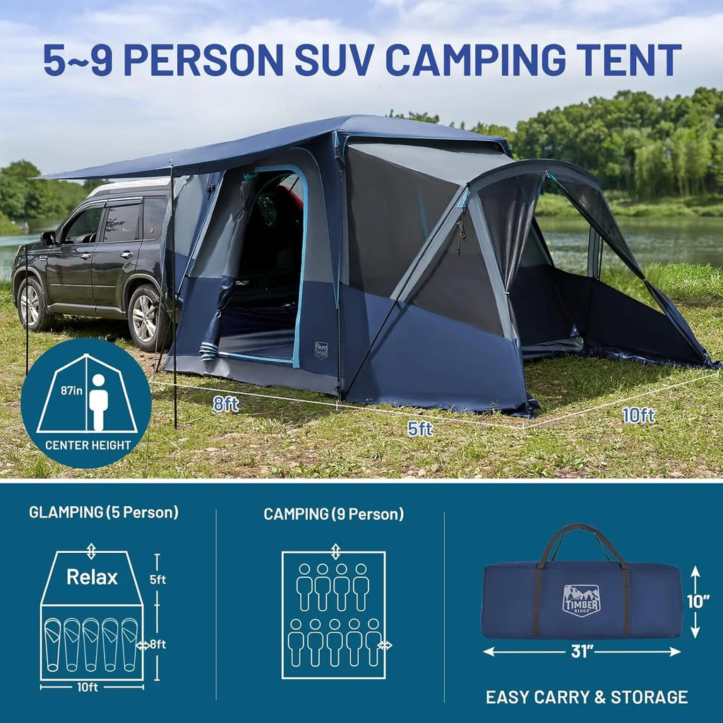 TIMBER RIDGE SUV Tent, 5-9 Person, 13' W x 10' L x 7.1' H
