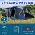 TIMBER RIDGE SUV Tent, 5-9 Person, 13' W x 10' L x 7.1' H