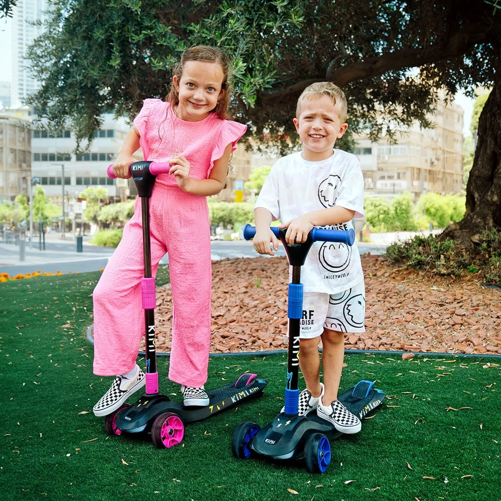 KIMI Kids 3-Wheel Electric Scooter, Adjustable, Ages 2-9, 5MPH, 10 Miles Range