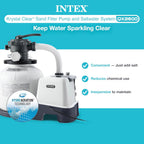 Intex Sand Filter Pump & Saltwater System For Up To 15 000 Gal Pools Krystal Clear