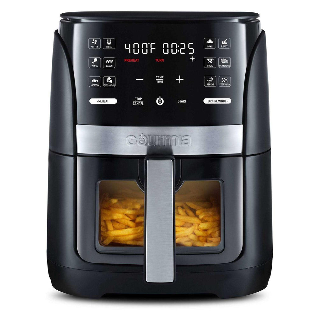 Gourmia 6-Qt Digital Window Air Fryer With 12 Presets And Guided Cooking